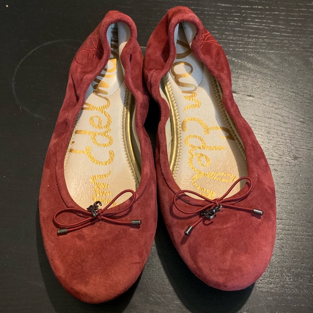 Sam Edelman Burgundy Flats